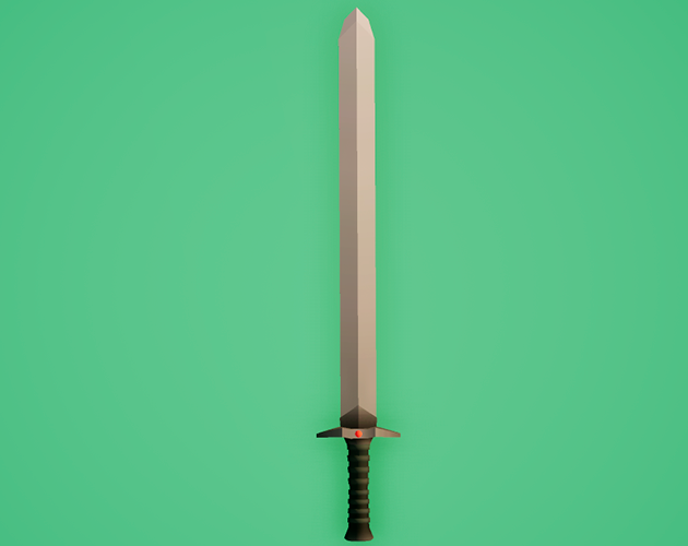 3 Free Low Poly Swords 2