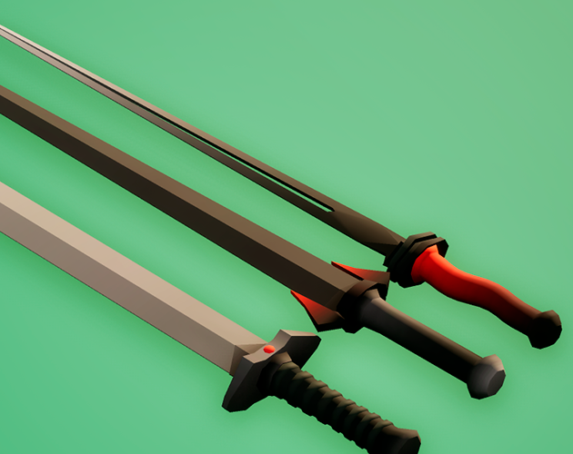 3 Free Low Poly Swords 4