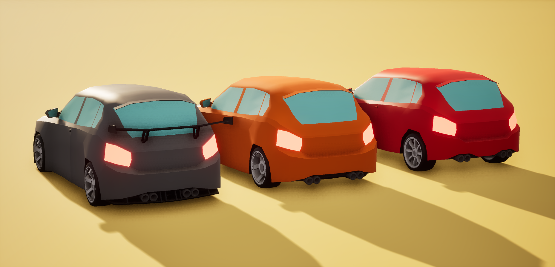 Free Low Poly Car 2 3